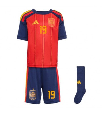 Spanien Lamine Yamal #19 Hjemmebanetrøje Børn VM 2026 Kortærmet (+ Korte bukser)
